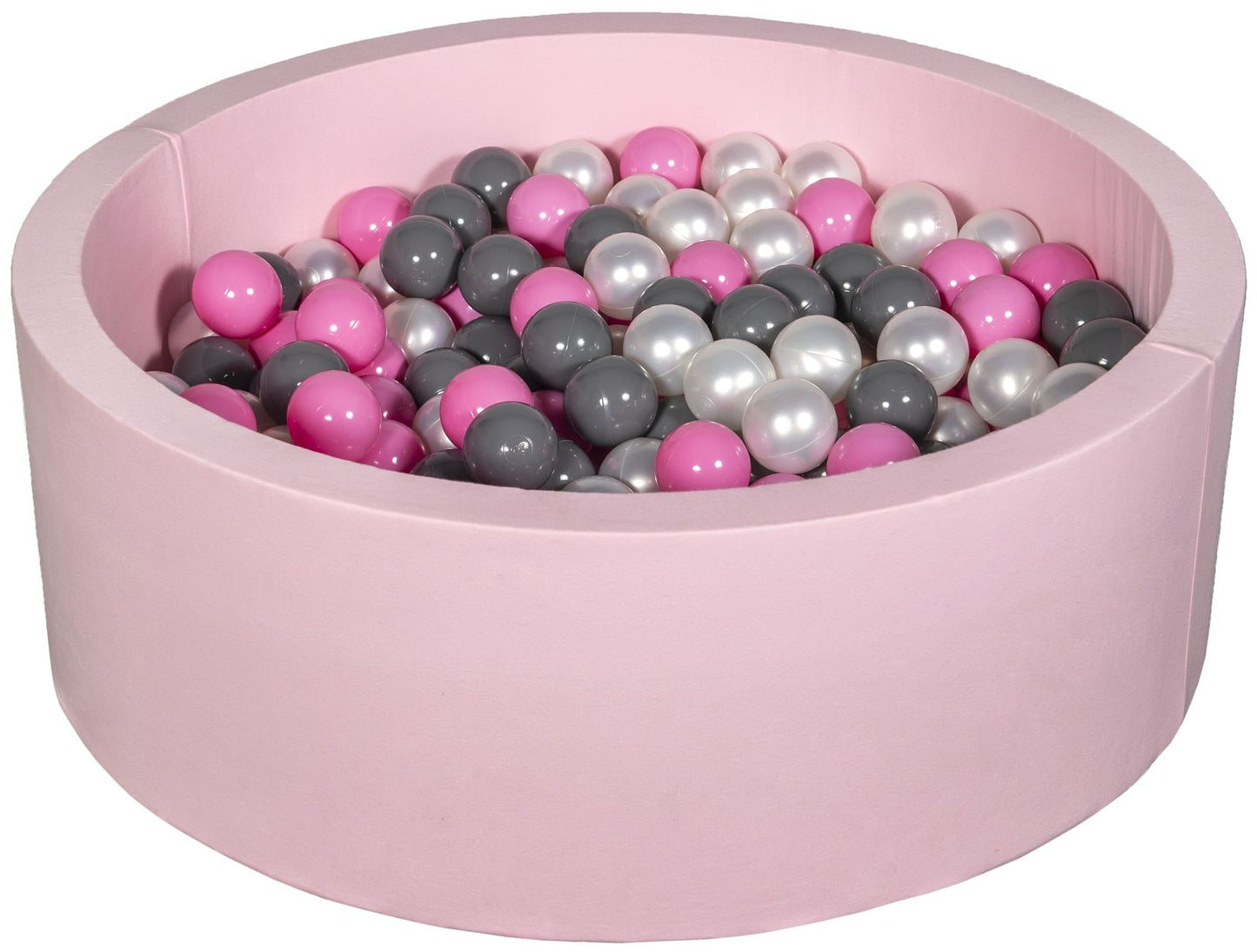 Velinda Soft Jersey Ball Pit with 200 Balls - Pink, Baby & Kids Play Gift, 90cm