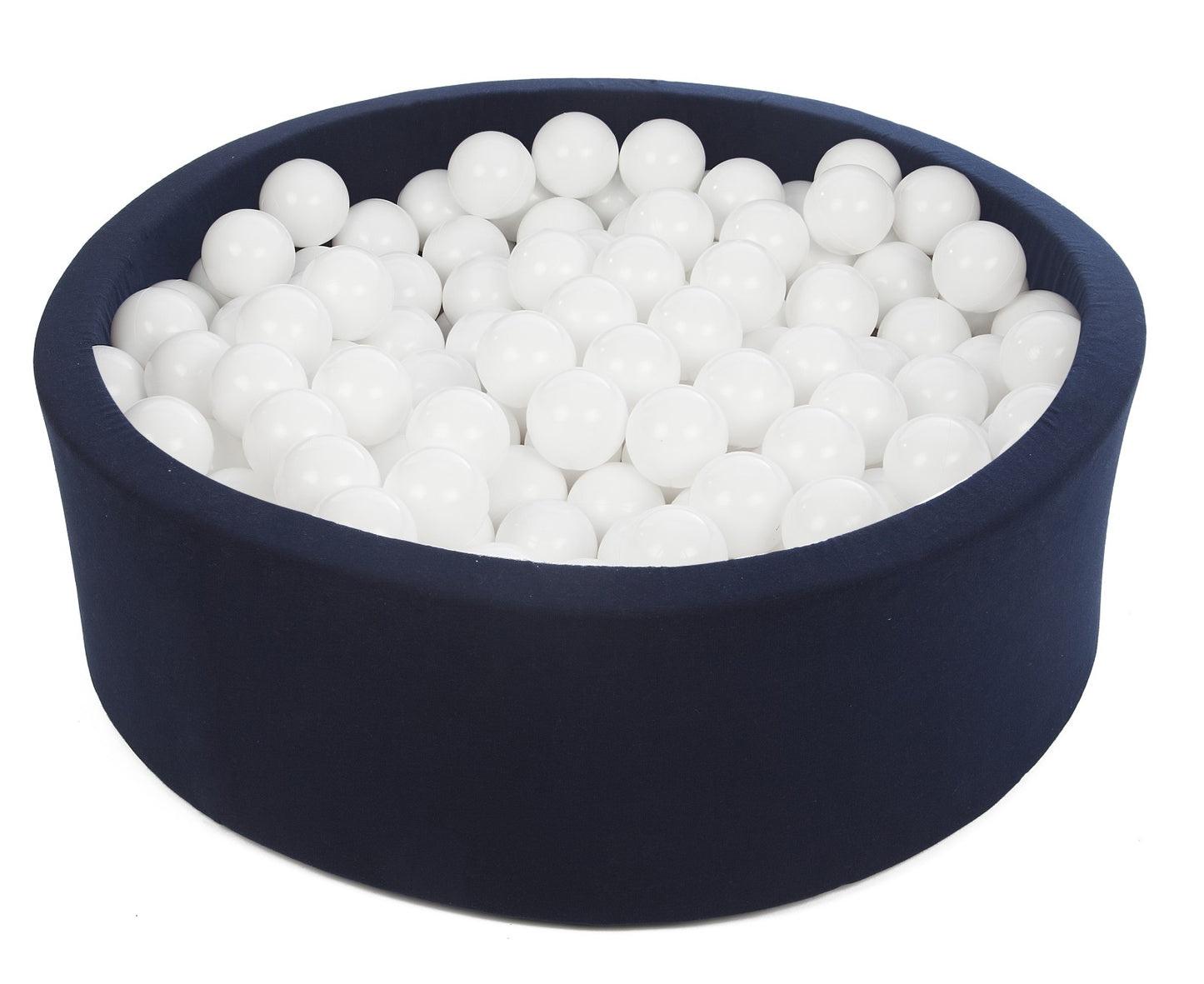 Velinda Soft Jersey Ball Pit with 450 Balls - Navy Blue, Baby & Kids Play Gift, 90cm