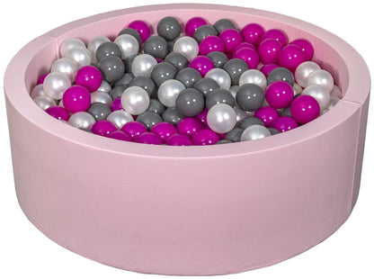 Velinda Soft Jersey Ball Pit with 450 Balls - Pink, Baby & Kids Play Gift, 90cm