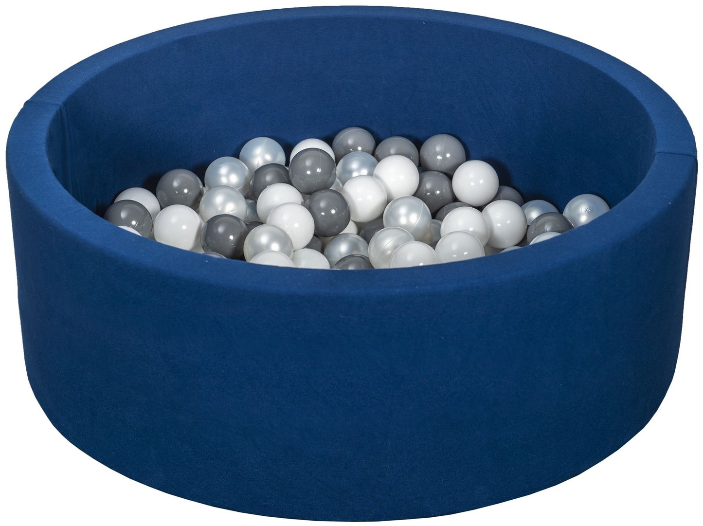 Velinda Soft Jersey Ball Pit with 150 Balls - Navy Blue - Baby & Kids Play Toy