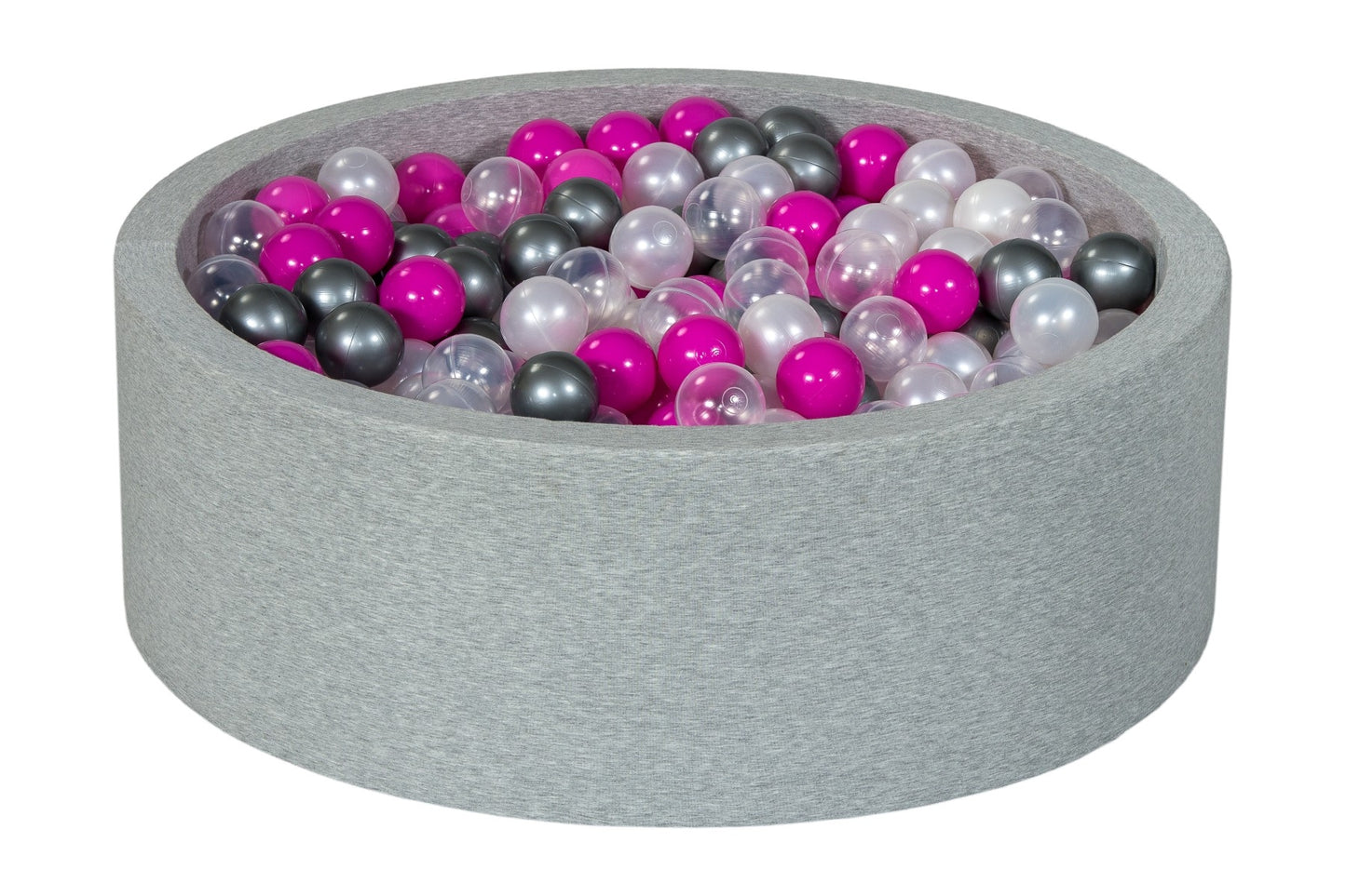 Velinda Soft Jersey Ball Pit with 450 Balls - Baby & Kids Play Gift - 90cm