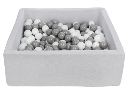 Velinda Soft Jersey Ball Pit with 300 Balls - 80x80cm, Baby & Kids Play Gift