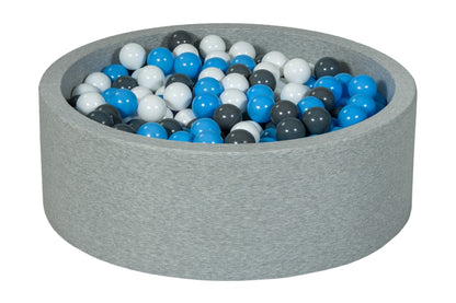 Velinda Soft Jersey Ball Pit with 450 Balls - Baby & Kids Play Gift - 90cm