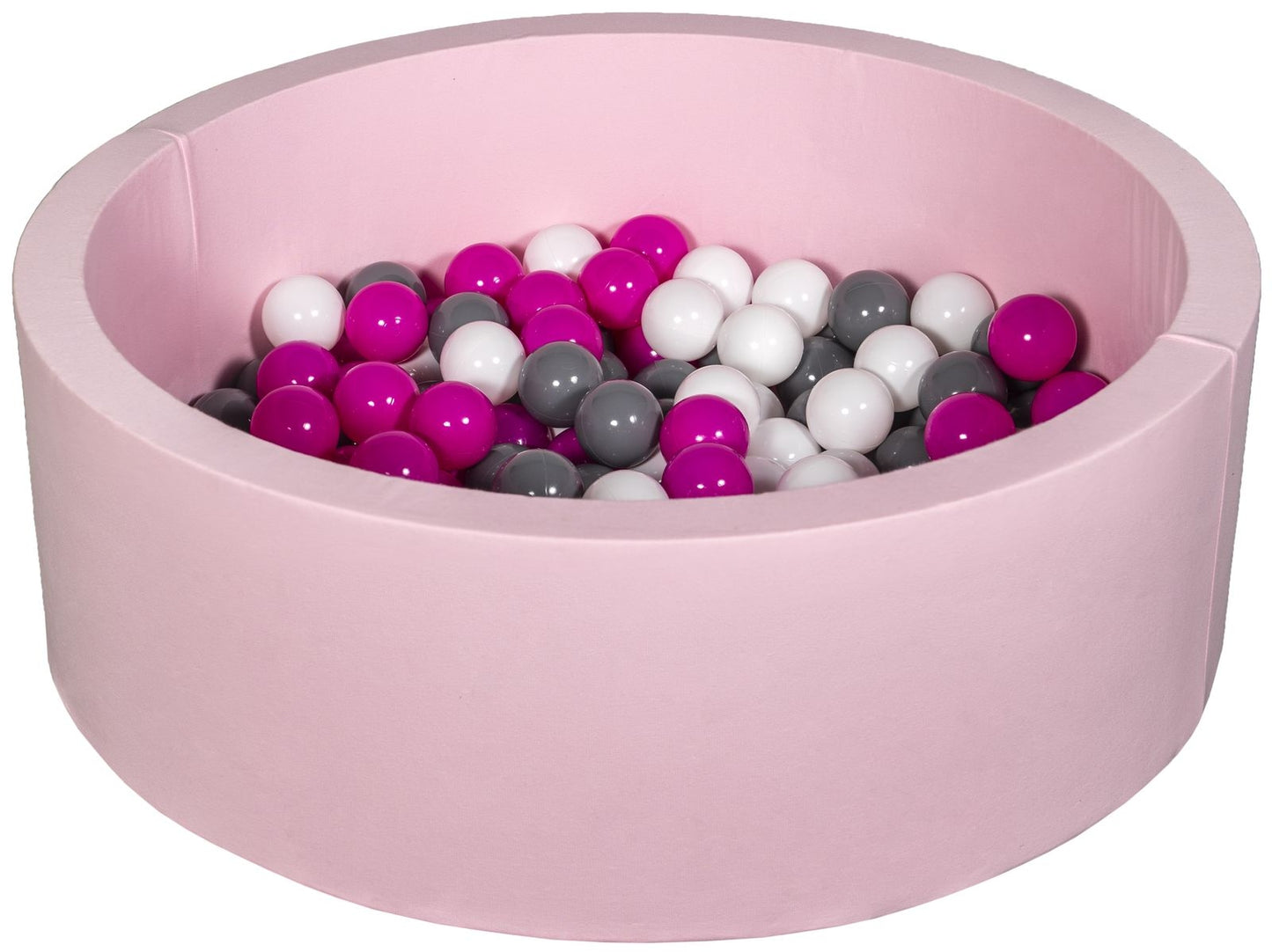 Velinda Soft Jersey Ball Pit with 150 Balls - Pink, Baby & Kids Play Gift, 90cm