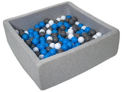 Velinda Soft Jersey Ball Pit with 200 Balls - 90x90cm, Baby & Kids Play Gift