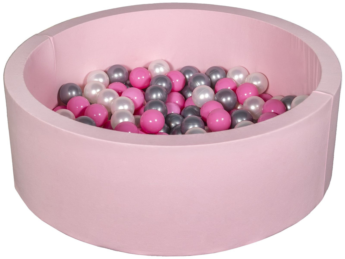 Velinda Soft Jersey Ball Pit with 150 Balls - Pink, Baby & Kids Play Gift, 90cm