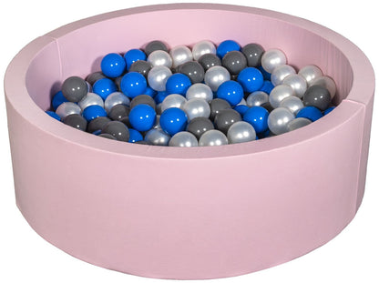 Velinda Soft Jersey Ball Pit with 300 Balls - Pink, Baby & Kids Play Gift, 80cm