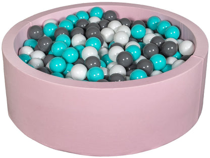 Velinda Soft Jersey Ball Pit with 450 Balls - Pink, Baby & Kids Play Gift, 90cm