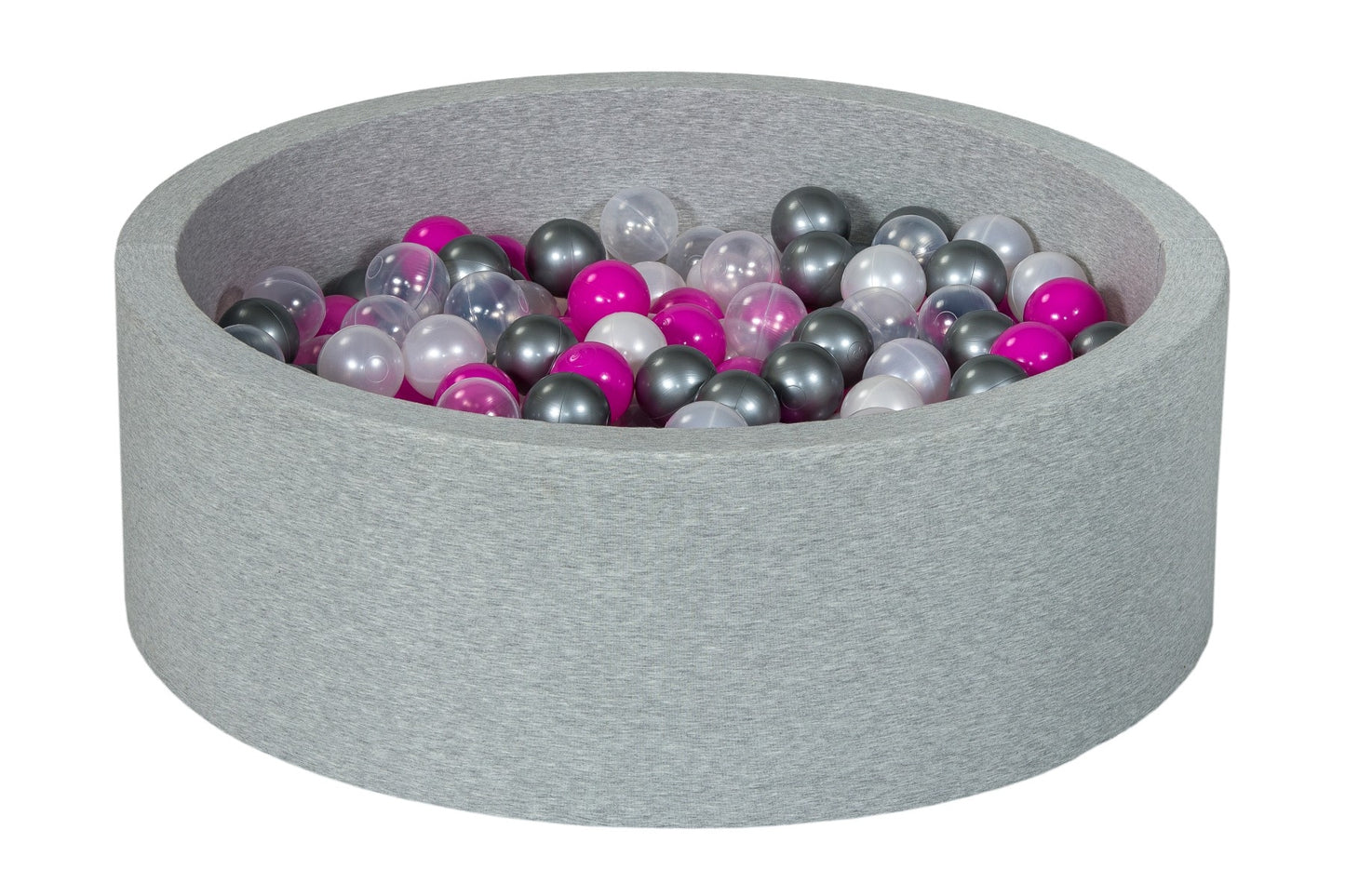 Velinda Soft Jersey Ball Pit with 300 Balls - Baby & Kids Play Gift - 80cm