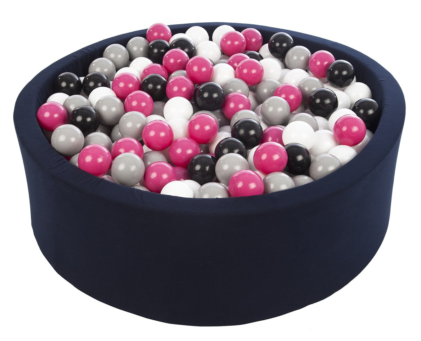 Velinda Soft Jersey Ball Pit with 450 Balls - Navy Blue, Baby & Kids Play Gift, 90cm