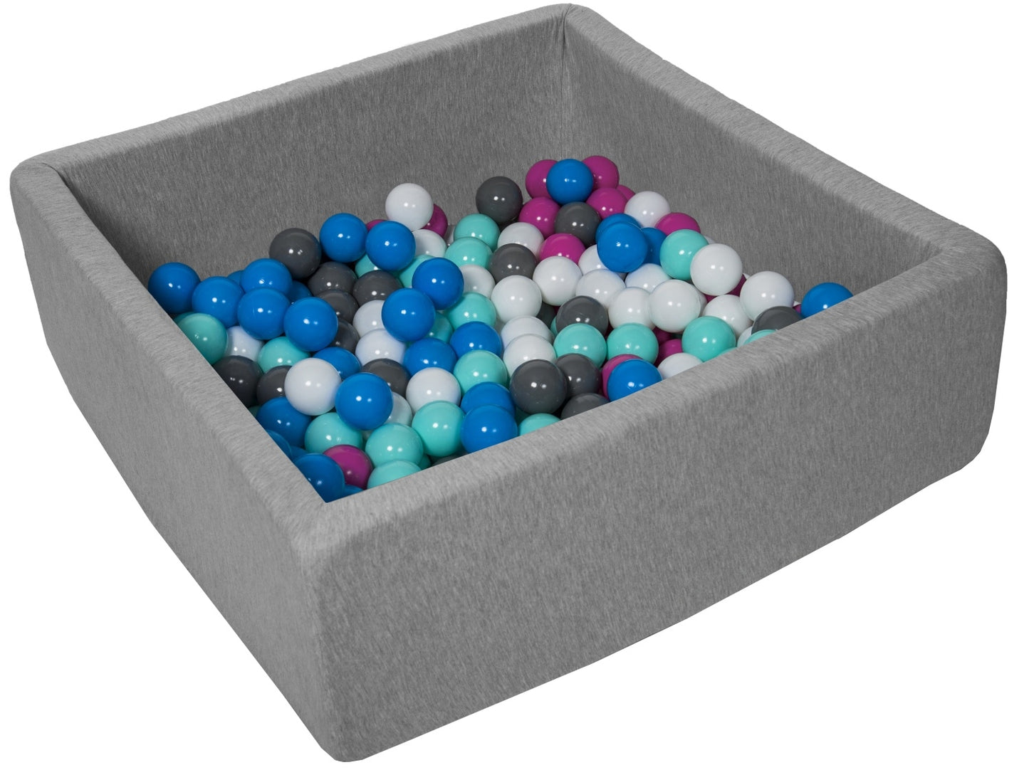 Velinda Soft Jersey Ball Pit with 150 Balls - 90x90cm, Baby & Kids Play Gift