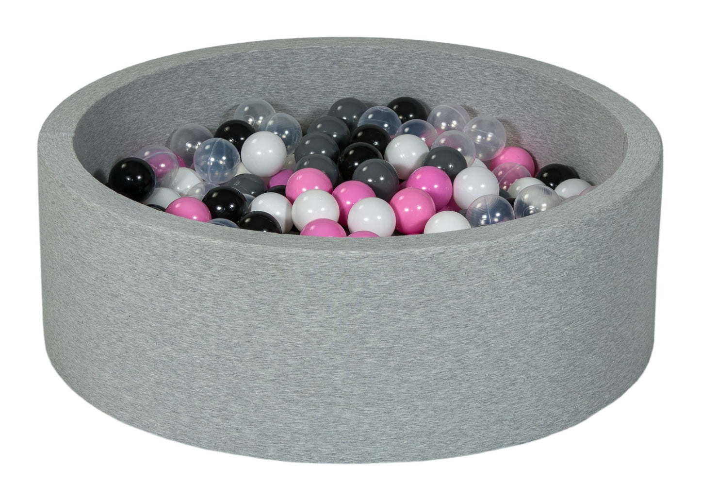 Velinda Soft Jersey Ball Pit with 300 Balls - Baby & Kids Play Gift - 80cm