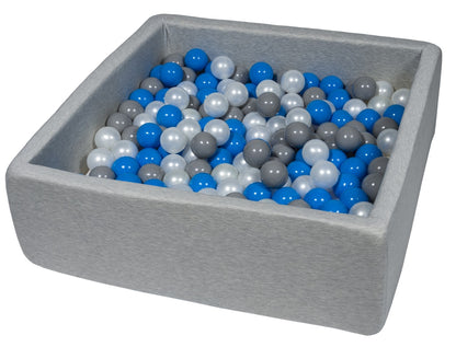 Velinda Soft Jersey Ball Pit with 300 Balls - 80x80cm, Baby & Kids Play Gift