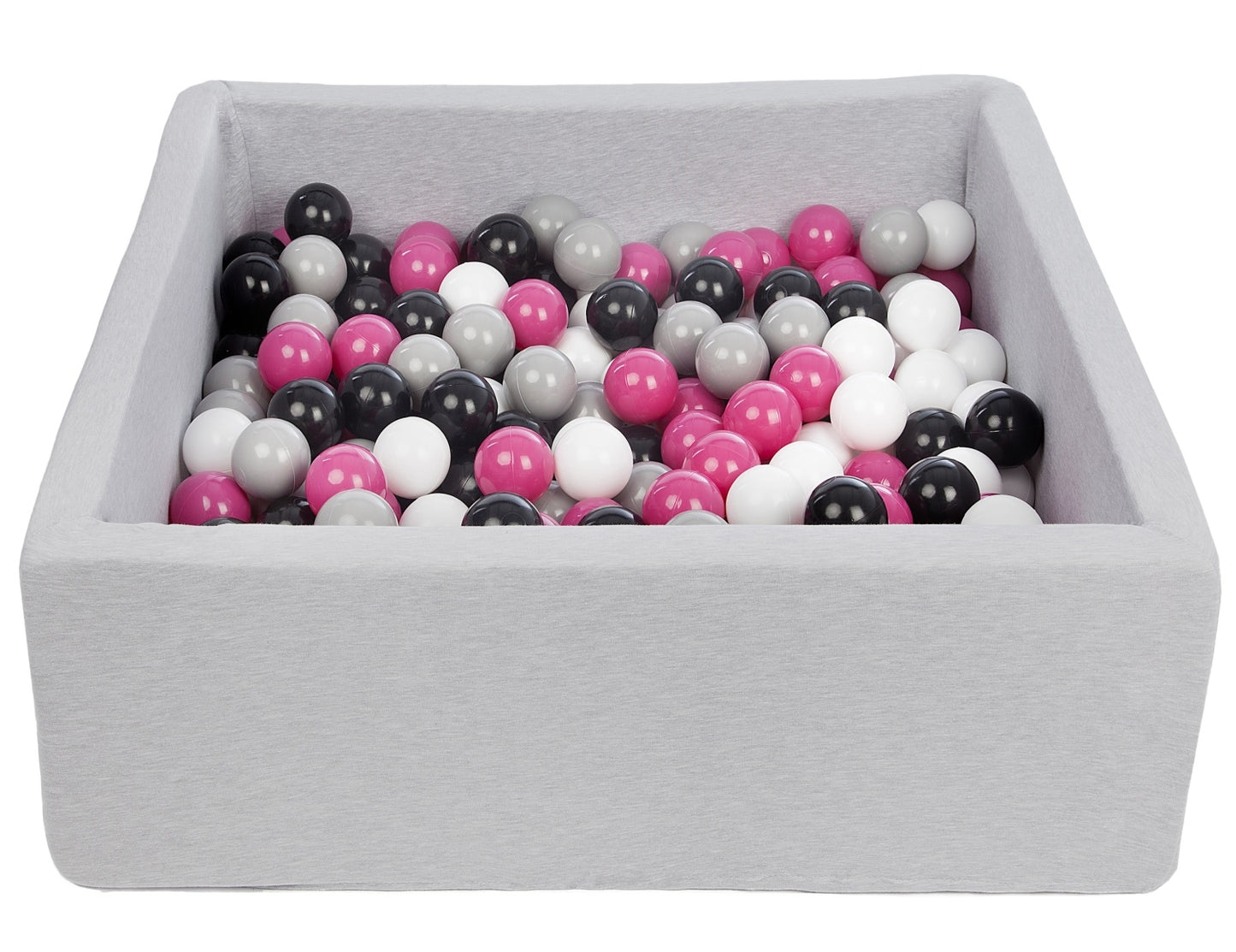 Velinda Soft Jersey Ball Pit with 200 Balls - 90x90cm, Baby & Kids Play Gift