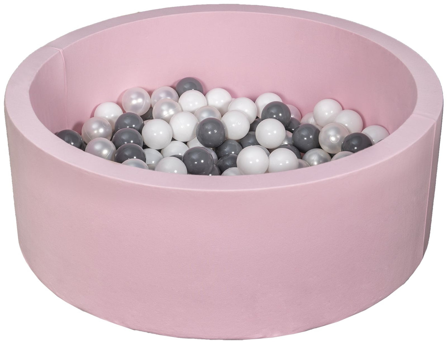 Velinda Soft Jersey Ball Pit with 150 Balls - Pink, Baby & Kids Play Gift, 90cm