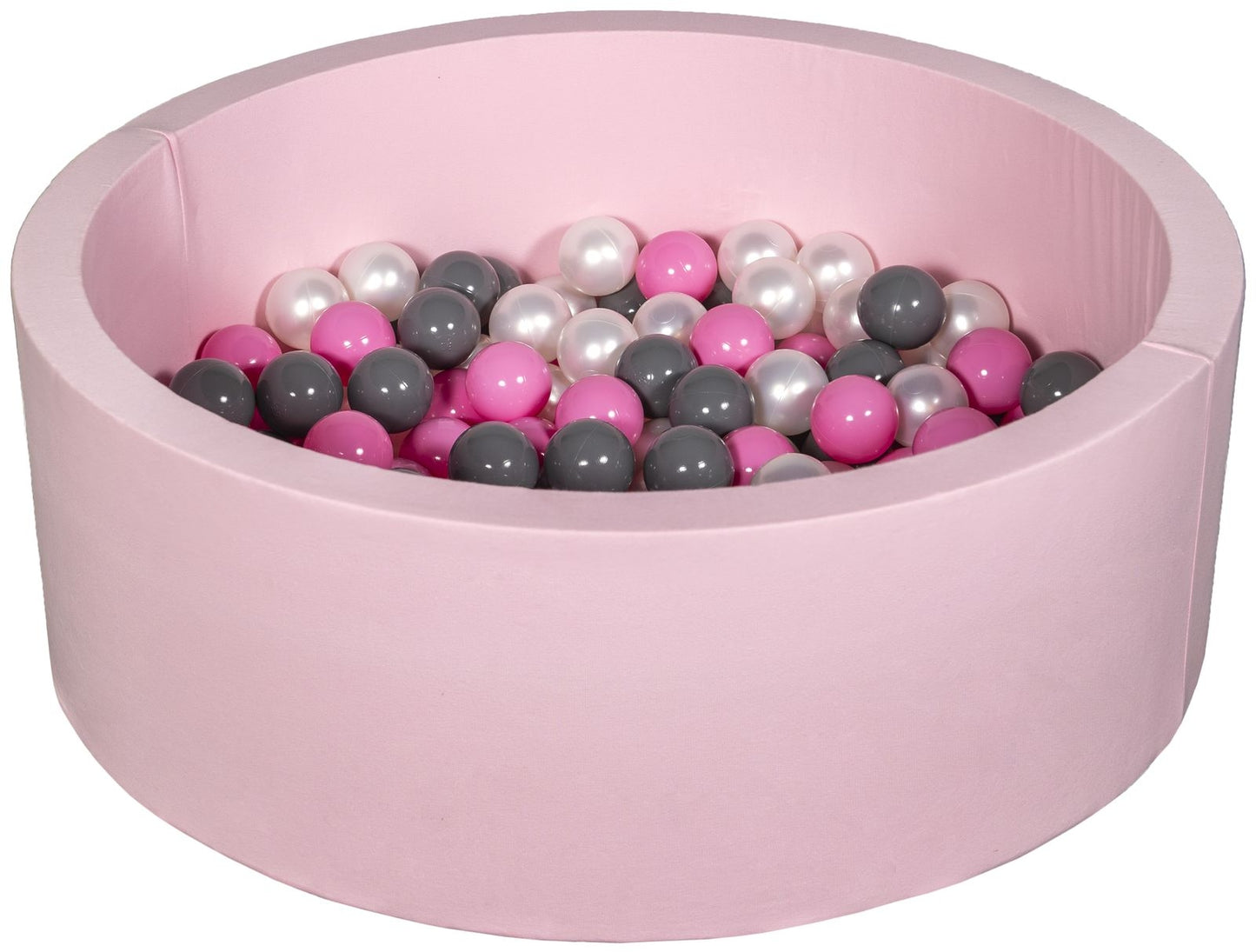 Velinda Soft Jersey Ball Pit with 150 Balls - Pink, Baby & Kids Play Gift, 90cm