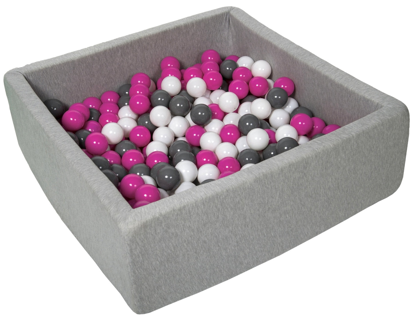 Velinda Soft Jersey Ball Pit with 300 Balls - 80x80cm, Baby & Kids Play Gift