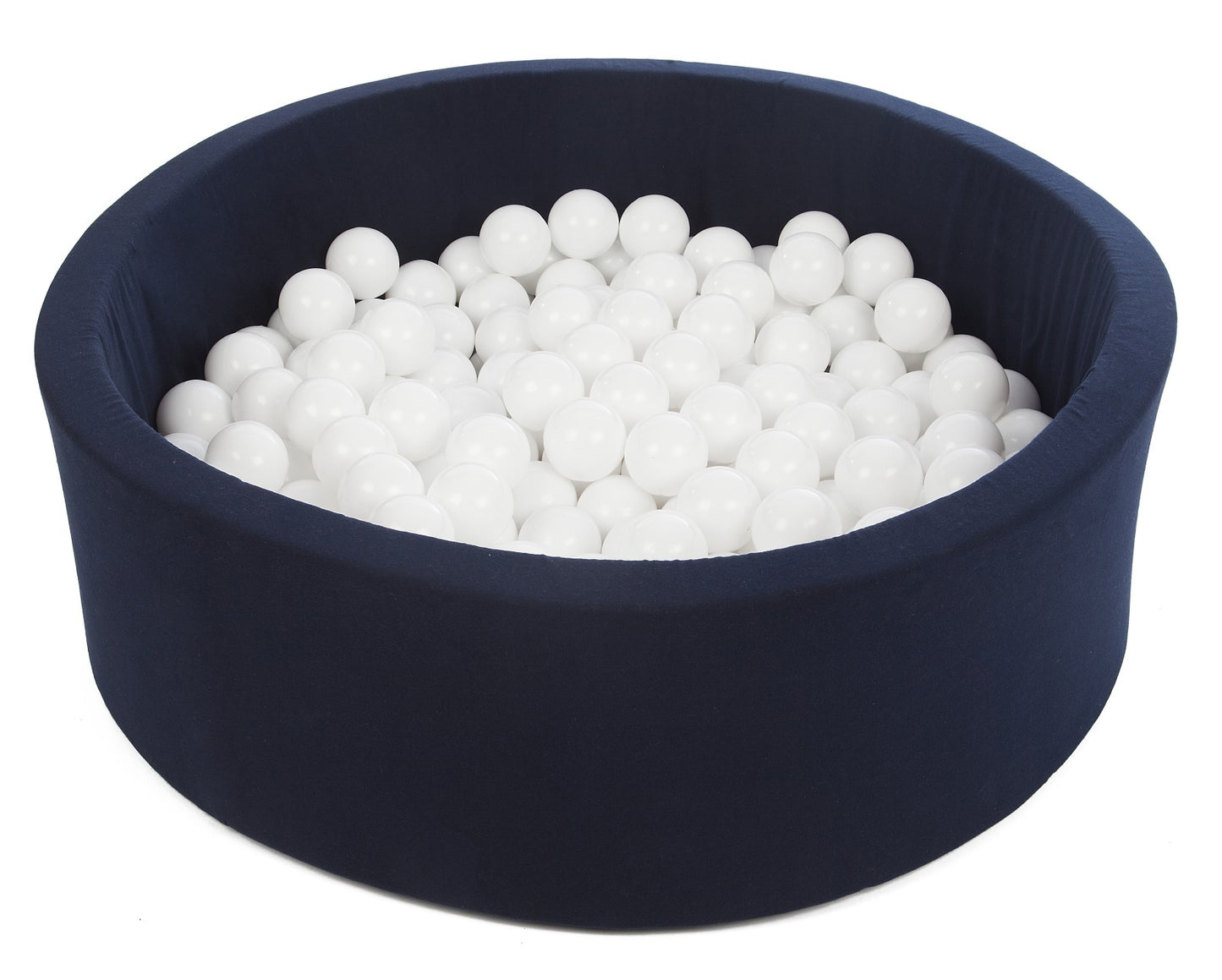 Velinda Soft Jersey Ball Pit with 200 Balls - Navy Blue, Baby & Kids Play Gift, 90cm