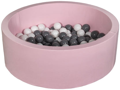 Velinda Soft Jersey Ball Pit with 150 Balls - Pink, Baby & Kids Play Gift, 90cm