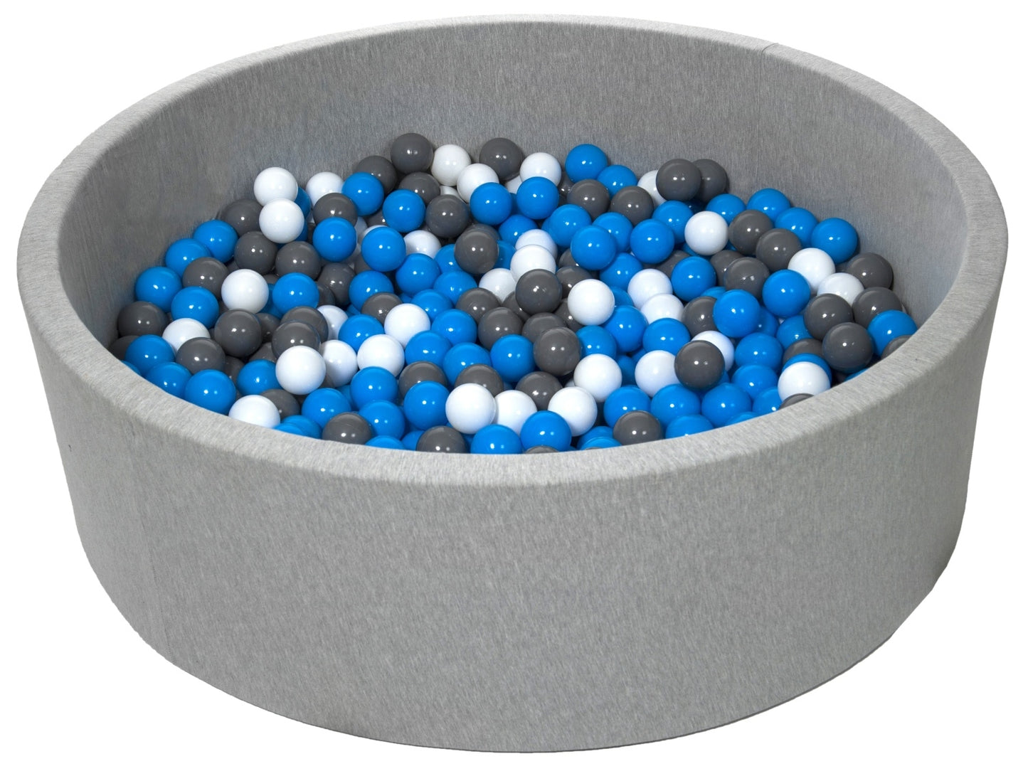 Velinda Soft Jersey Ball Pit with 600 Balls - 125cm Diameter, Baby & Kids Play Gift