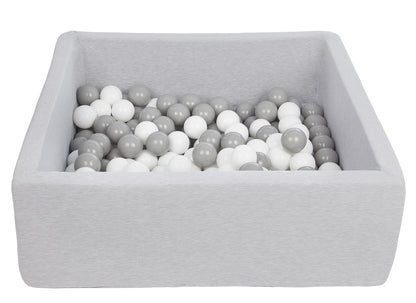 Velinda Soft Jersey Ball Pit with 150 Balls - 90x90cm, Baby & Kids Play Gift