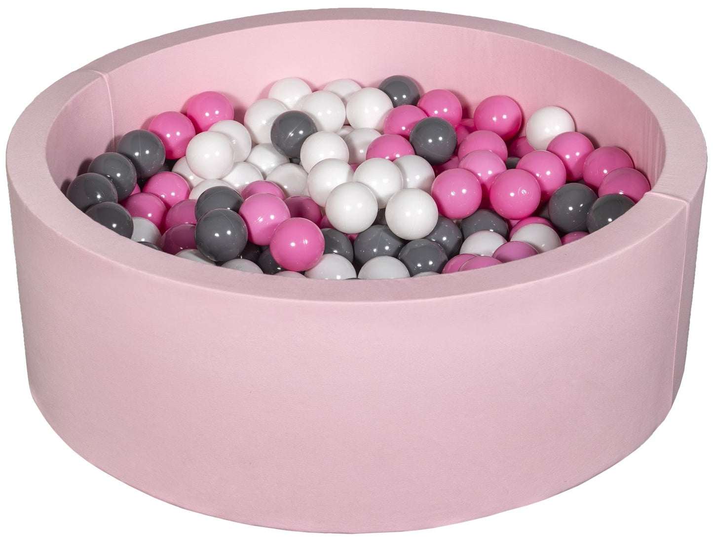 Velinda Soft Jersey Ball Pit with 200 Balls - Pink, Baby & Kids Play Gift, 90cm