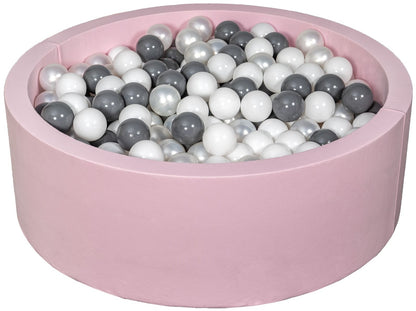 Velinda Soft Jersey Ball Pit with 450 Balls - Pink, Baby & Kids Play Gift, 90cm