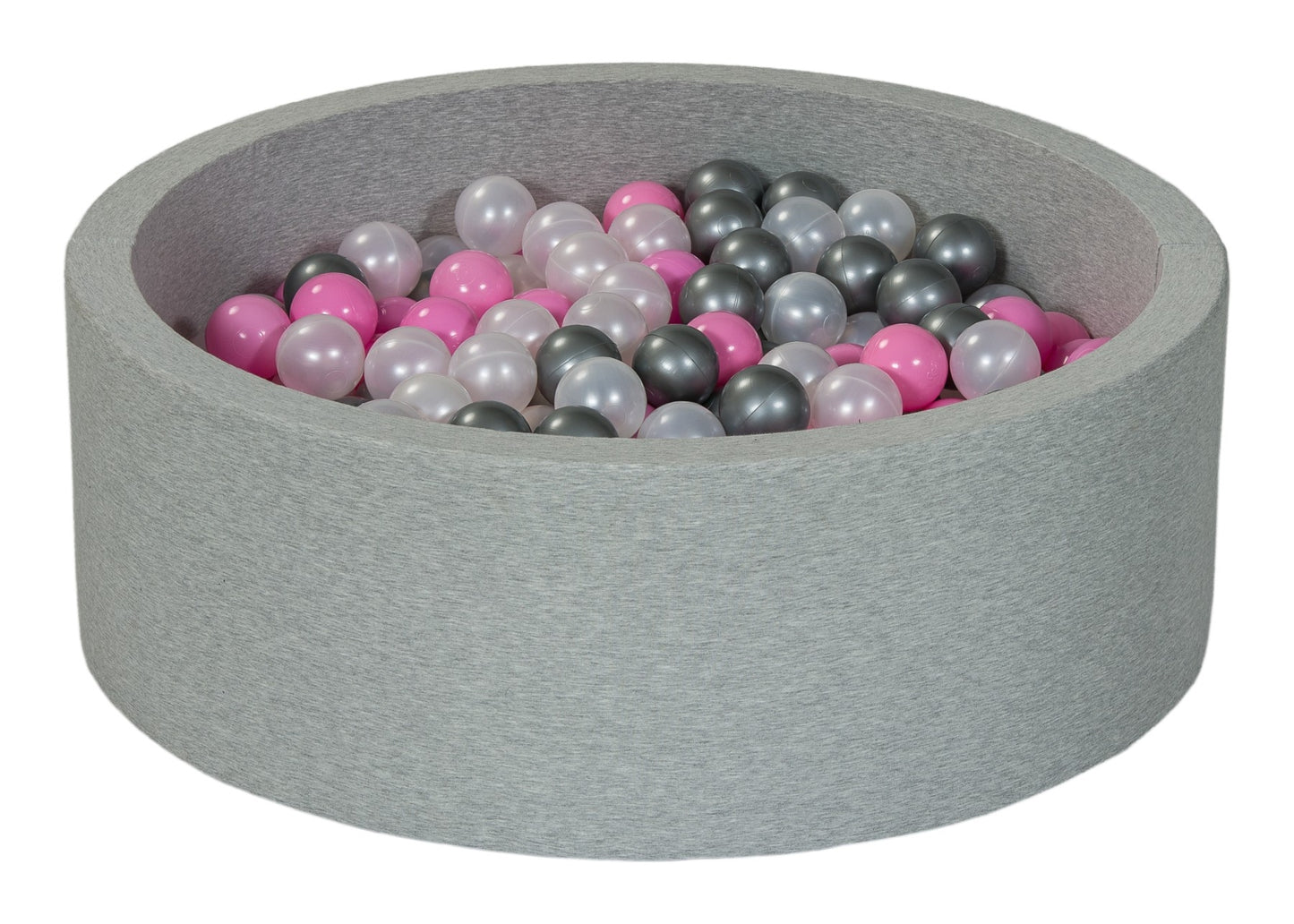 Velinda Soft Jersey Ball Pit with 300 Balls - Baby & Kids Play Gift - 80cm