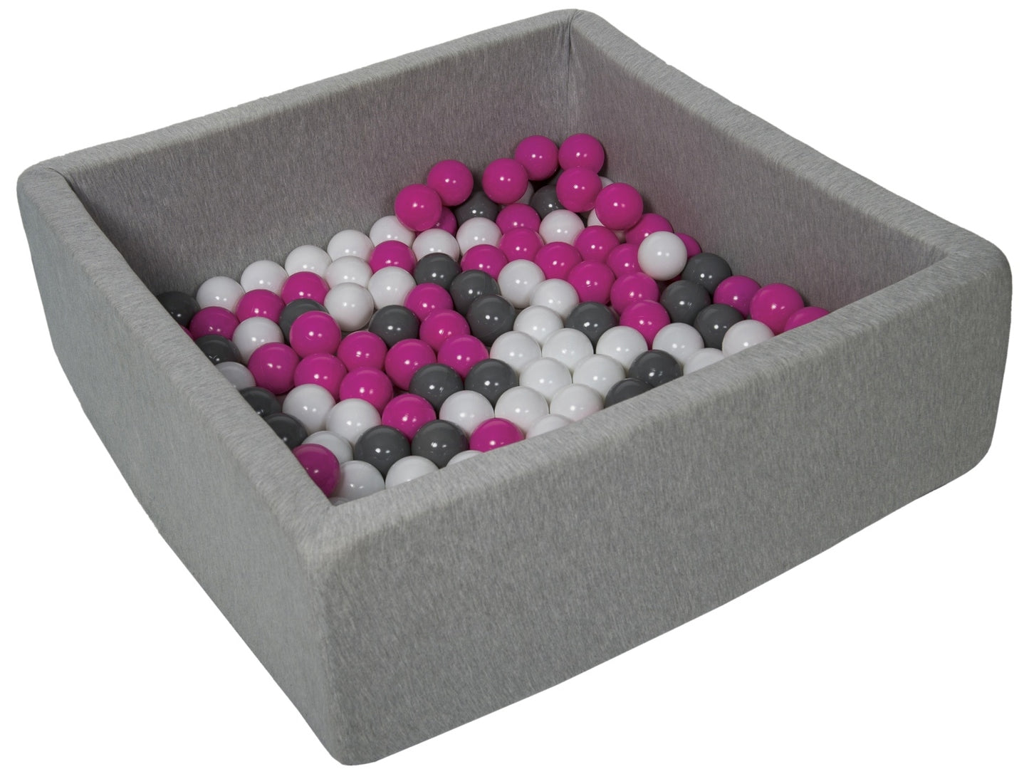 Velinda Soft Jersey Ball Pit with 150 Balls - 90x90cm, Baby & Kids Play Gift