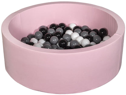 Velinda Soft Jersey Ball Pit with 150 Balls - Pink, Baby & Kids Play Gift, 90cm