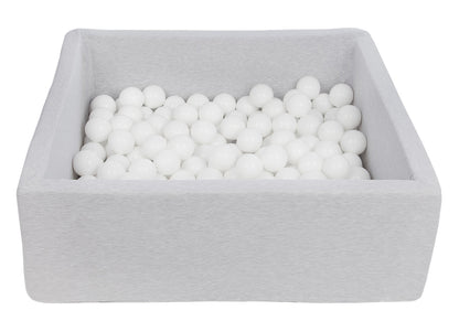 Velinda Soft Jersey Ball Pit with 150 Balls - 90x90cm, Baby & Kids Play Gift