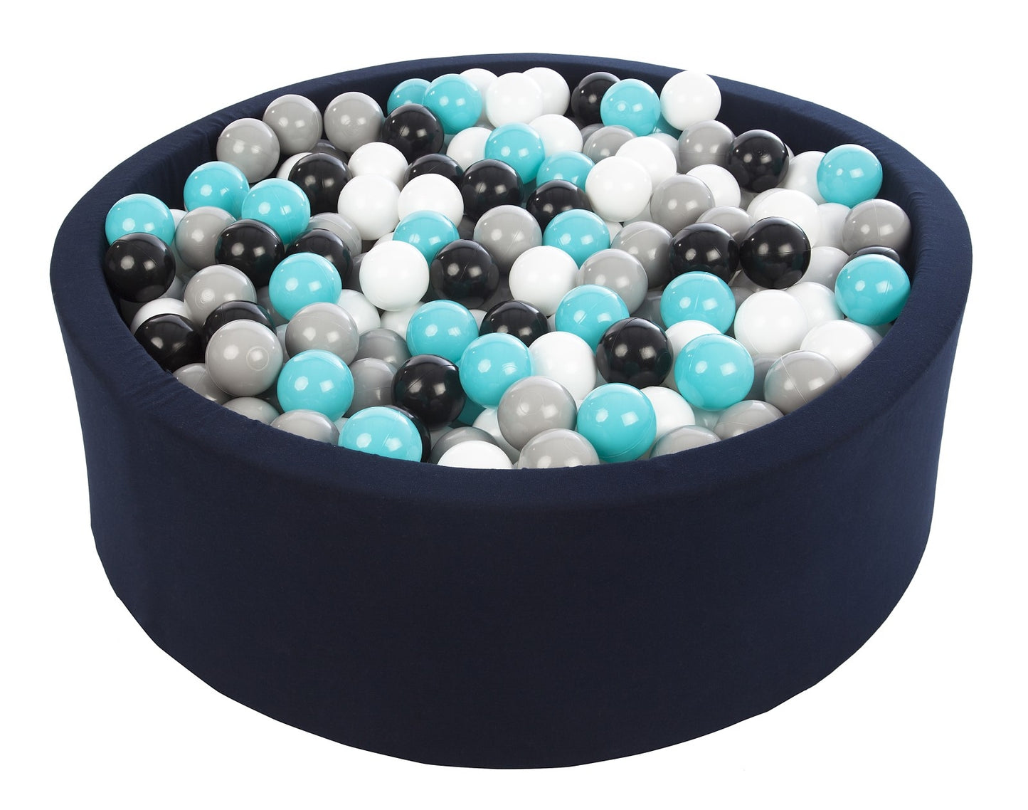 Velinda Soft Jersey Ball Pit with 450 Balls - Navy Blue, Baby & Kids Play Gift, 90cm