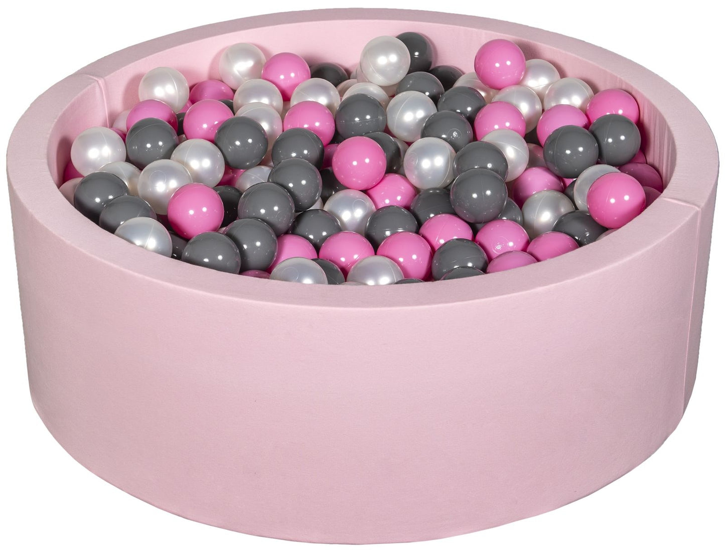 Velinda Soft Jersey Ball Pit with 450 Balls - Pink, Baby & Kids Play Gift, 90cm