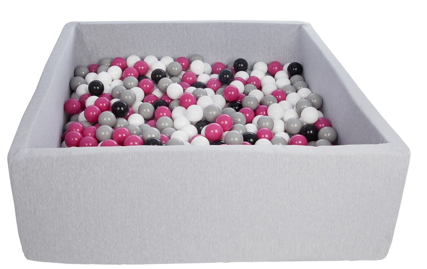 Velinda Soft Jersey Ball Pit with 600 Balls - 110x110cm, Baby & Kids Play Gift