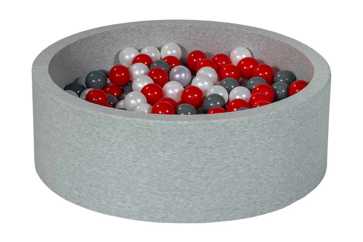 Velinda Soft Jersey Ball Pit with 300 Balls - Baby & Kids Play Gift - 80cm